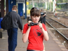 Projekt Wagon 2010 Lublin na peronie w Zielonej G&oacute;rze.