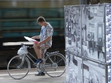 Projekt Wagon 2010 Lublin na peronie we Wrocławiu.