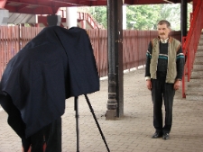 Działania na peronie w Częstochowie podczas projektu Wagon 2010 Lublin.