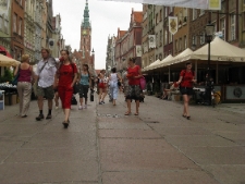 Akcja ulotkowa podczas projektu Wagon Lublin 2010 na Starym Mieście w Gdańsku.