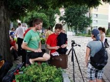 Działania załogi Wagonu 2010 Lublin w Gdańsku.