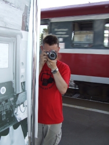 Projekt Wagon 2010 Lublin na peronie w Bydgoszczy.