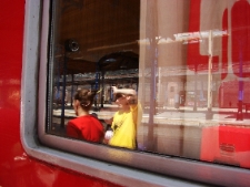 Projekt Wagon 2010 Lublin na peronie w Szczecinie.