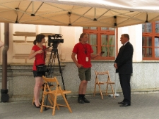 Działania załogi Wagonu 2010 Lublin w Białymstoku.