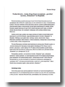 Searching for a Language to represent the Holocaust – The Case of Majdanek