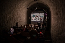 Zaczarowany Lublin 2012 - Pokaz animacji w Lubelskiej Trasie Podziemnej podczas finału Festiwalu
