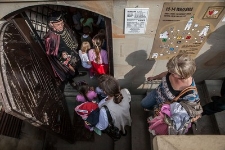 Zaczarowany Lublin 2012 - Finał festiwalu w Lubelskiej Trasie Podziemnej rozpoczął się pokazem animacji 13 września 2012 r.