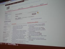 Prezentacja portalu teatrnn.pl podczas THATCamp Polska