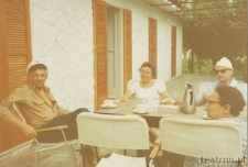 Krystyna Modrzewska z prof. J.A.Böökiem i prof. J.Mohrem podczas pobytu w Grecji