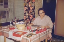 Krystyna Modrzewska w domu w Uppsali