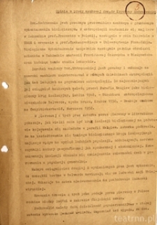 Opinia o pracy naukowej Krystyny Modrzewskiej sporządzona przez prof. J.Mydlarskiego
