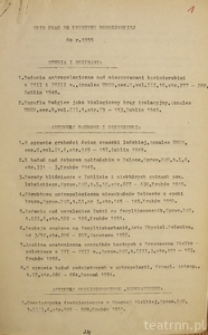 Spis prac naukowych Krystyny Modrzewskiej do 1955 roku sporządzony 18 grudnia 1965 roku