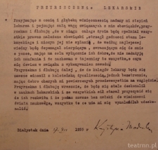 Przyrzeczenie lekarskie Krystyny Modrzewskiej