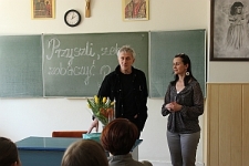 Piotr Sommer na spotkaniu z młodzieżą w III LO im. Unii Lubelskiej