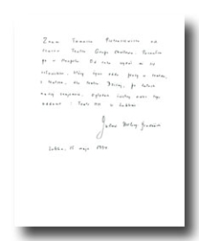 List Gustawa Herlinga-Grudzińskiego