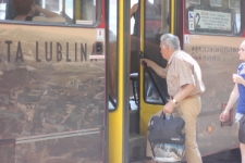 Wnętrze autobusu MPK