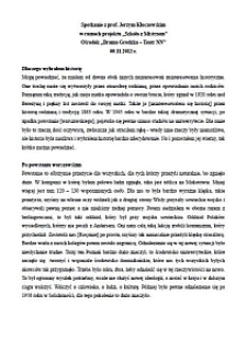 Redakcja spotkania z Jerzym Kłoczowskim