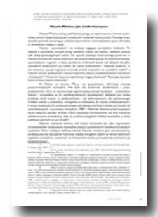 Historia M&oacute;wiona jako źr&oacute;dło historyczne