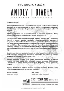 Zaproszenie na promocję