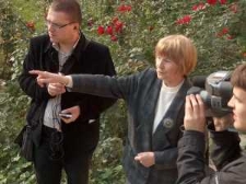 W trakcie nagrania relacji mówionej z Hanną Wyszkowską