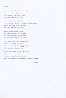 Wiersze niepublikowane Jacka Guza