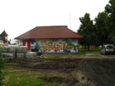 Graffiti festiwalu Śladami Singera w Józefowie