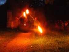 Fire Show podczas festiwalu Śladami Singera w Biłgoraju