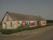 Graffiti festiwalu Śladami Singera w Tyszowcach