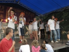 Spektakl podczas festiwalu Śladami Singera w Tyszowcach