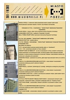Program edukacyjny Miasta Poezji 2012