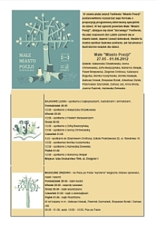Program Małego Miasta Poezji 2012