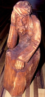 Chrystus frasobliwy - rzeźba ludowa