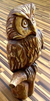Sowa - rzeźba ludowa