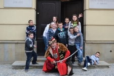 Zaczarowany Lublin 2013 - wspólne zdjęcie młodzieży podczas warsztatów edukacyjnych