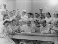 Zajęcia z anatomii pod koniec lat 40.