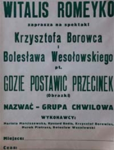 Gdzie postawić przecinek [afisz]