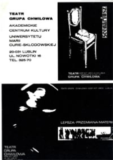 Teatr Grupa Chwilowa [ulotka]