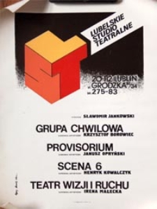 Plakat Lubelskiego Studia Teatralnego