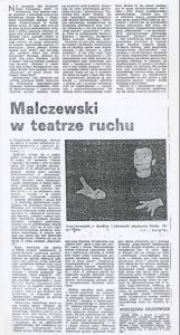 Malczewski w teatrze ruchu