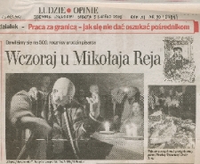 Wczoraj u Mikołaja Reja. Bawiliśmy się na 500. rocznicy urodzin pisarza