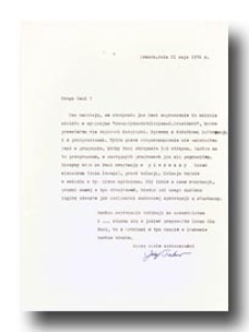 List ks. Józefa Tischnera do Ewy Benesz