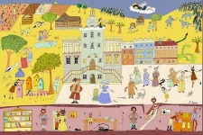 Układanka małoformatowa o legendach lubelskich i wierzeniach ludowych o zwierzętach. Plansza nr 4