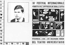 Karta Uczestnictwa Międzynarodowego Festiwalu Teatrów Uniwersyteckich w Parmie
