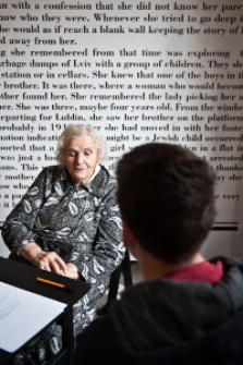 Biruta Fąfrowicz podczas Misterium Pamięci "Ocalone Losy" 2013