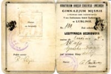 Legitymacja uczniowska Symchy Wajsa