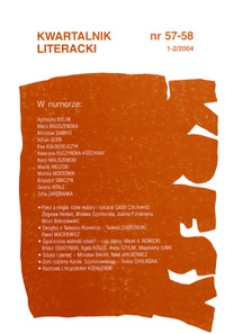 Kresy : kwartalnik literacki, nr 57-58 1-2/2004