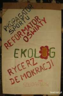 Plakat wyborczy Ignacego Czeżyka z kampanii wyborczej w 1989 roku