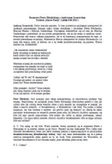 "Tajemnica wiersza". Rozmowa Piotra Śliwińskiego z Andrzejem Sosnowskim