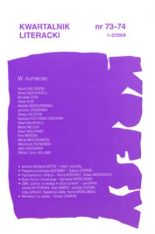 Kresy : kwartalnik literacki, nr 73-74 1-2/2008