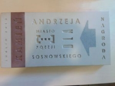 Nagroda "Kamień" 2013 dla Andrzeja Sosnowskiego